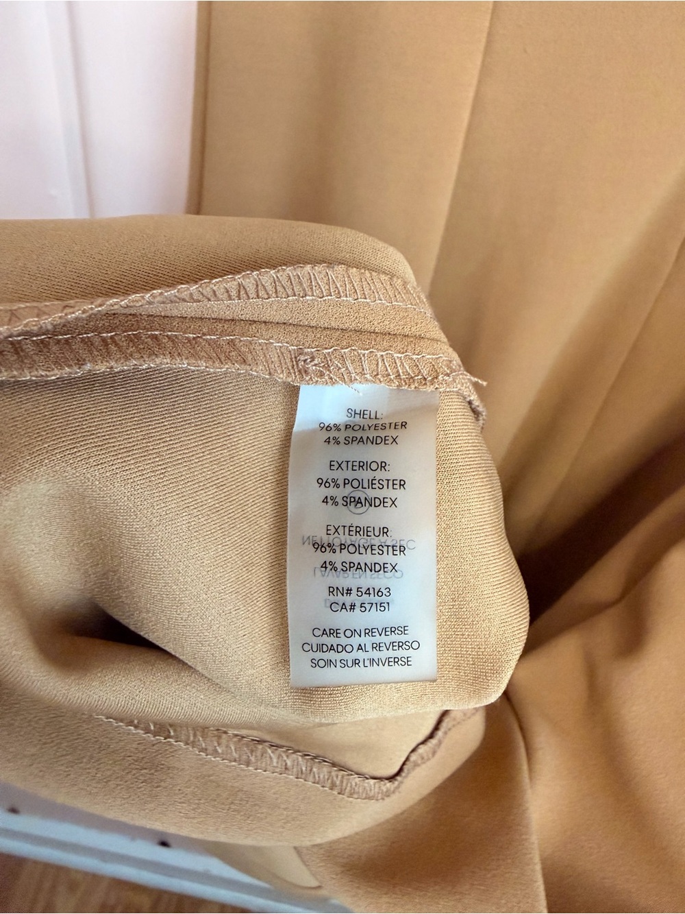 Calvin Klein Camel-Tan Midi A-Line Dress sz10 - Picture 3 of 4